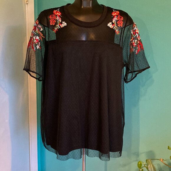 Torrid Mesh Top (altered) - Picture 1 of 4